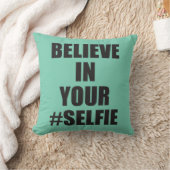 あなたの#Selfieのおもしろいなノベルティで信じて下さい クッション (ブランケット)