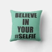 あなたの#Selfieのおもしろいなノベルティで信じて下さい クッション (裏面)