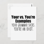 あなたの vs. あなたが ポストカード (正面/裏面)