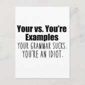 あなたの vs. あなたが ポストカード (正面)