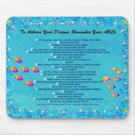 "… あなたのABCs"水中場面マウスパッド覚えて下さい マウスパッド