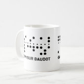 あなたのBaudotを知って下さい コーヒーマグカップ (正面左)
