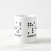 あなたのBaudotを知って下さい コーヒーマグカップ (中央)