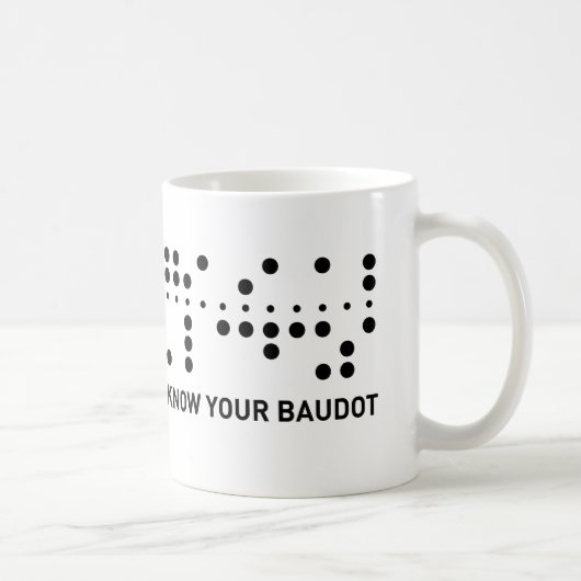 あなたのBaudotを知って下さい コーヒーマグカップ (右)