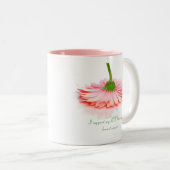 あなたのBFFの乳癌にあなたのサポートを示すために襲って下さい ツートーンマグカップ (正面右)