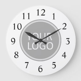 あなたのBusiness Logo Promotional Business Company ラージ壁時計
