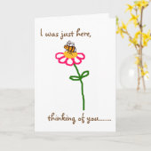 あなたのBuzzAboutBees 「考えること」-甘く小さい蜂 カード (黄色い花)