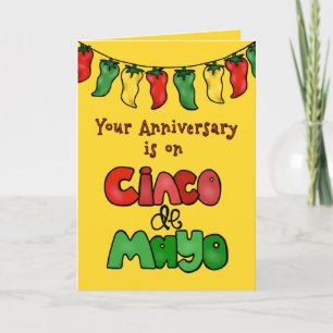あなたのCinco deメーヨー記念日5月それは熱いです! カード