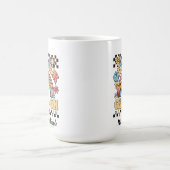 あなたのcray-on groovy虹の先生ギフトを得る コーヒーマグカップ (中央)