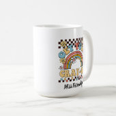 あなたのcray-on groovy虹の先生ギフトを得る コーヒーマグカップ (正面右)