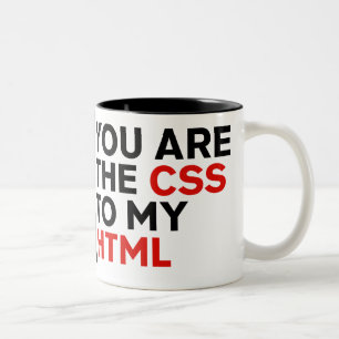 あなたのCSSは私のHTMLにです ツートーンマグカップ