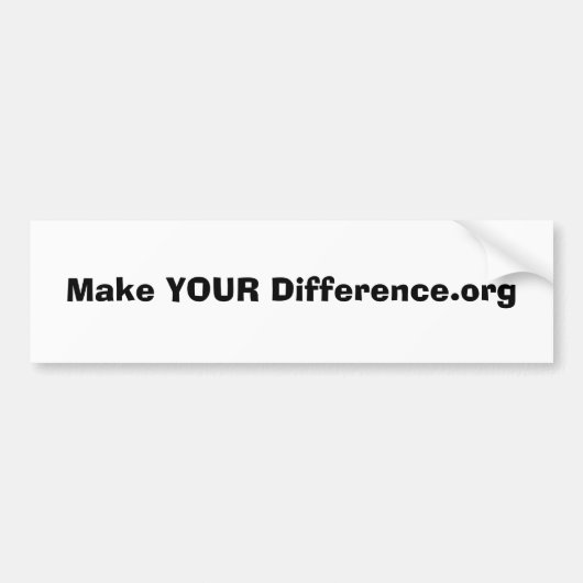 あなたのDifference.orgを作って下さい バンパーステッカー (正面)
