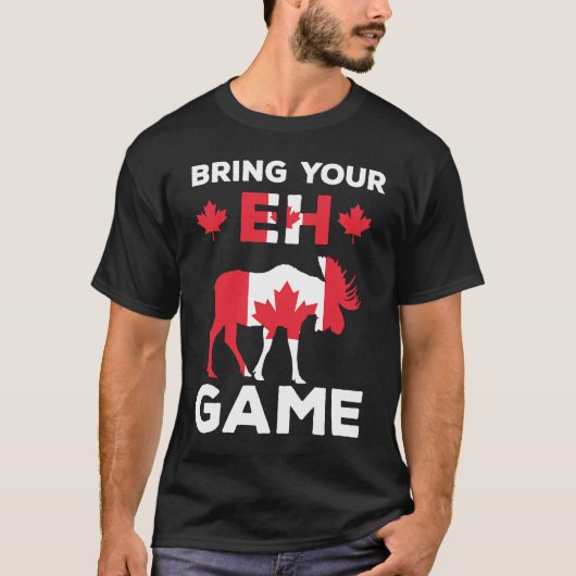 あなたのehゲームを持ってレトロおもしろいカナダ tシャツ (正面)