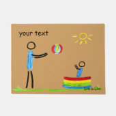 あなたのfeetsを拭いて下さい ドアマット (正面)