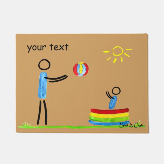 あなたのfeetsを拭いて下さい ドアマット (正面)