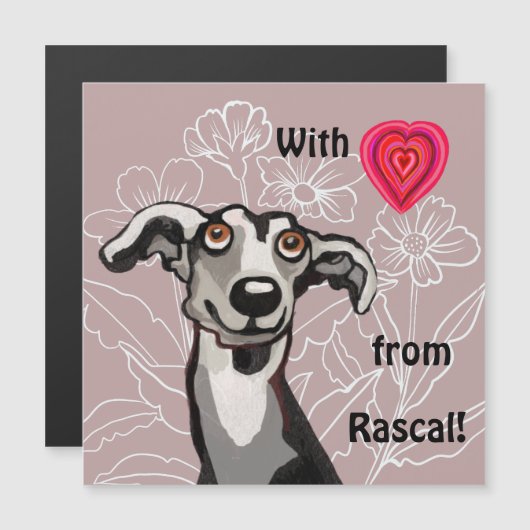 あなたのgalgoから愛を込めて - かわいいマグネットカード (正面/裏面)