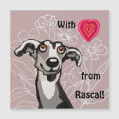 あなたのgalgoから愛を込めて - かわいいマグネットカード (正面)