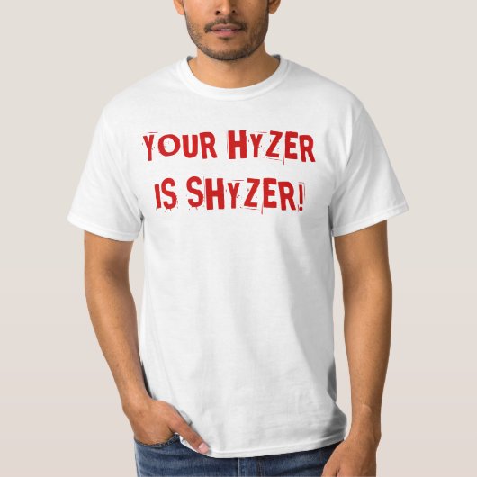 あなたのHYZERはSHYZERです! 雷入り江UDGC ATX Tシャツ (正面)