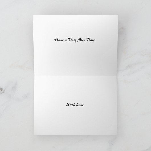 あなたのI ` mの考えること カード (内部)