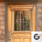 あなたのInstagram名前とソーシャルメディアアイコン プロモ ウィンドウサイン (ホームデコレーション)