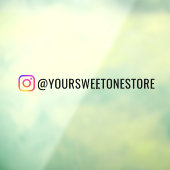 あなたのInstagram名前とソーシャルメディアアイコン プロモ ウィンドウサイン (シート3)