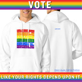 あなたのLGBTQの権利がそれに依存するように投票 パーカ
