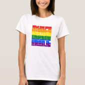 あなたのLGBTQの権利がそれに依存するように投票 Tシャツ (正面)
