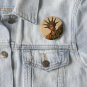 あなたのLiberty Is Pointing女性 缶バッジ (インサイチュ)