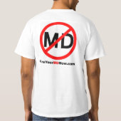 あなたのMD XLのワイシャツを今始動させて下さい Tシャツ (裏面)