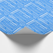 あなたのMulitipleの一流の時間パーソナライズな青を加えて下さい ラッピングペーパー (角)