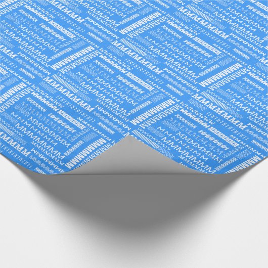 あなたのMulitipleの一流の時間パーソナライズな青を加えて下さい ラッピングペーパー (角)