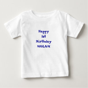 あなたのnamePersonalizedハッピーバースデーのワイシャツを加えて下さい ベビーTシャツ