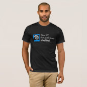 あなたのPCはちょうど殻から取り出されました Tシャツ (正面フル)