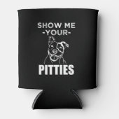 あなたのPittiesおもしろいピットブルは涼しい 缶クーラー (正面)