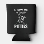 あなたのPittiesおもしろいピットブルは涼しい 缶クーラー (裏面)