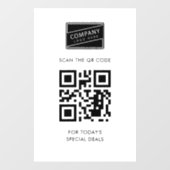 あなたのQRコードと事業ロゴを追加する ウィンドウサイン (シート)