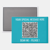 あなたのQRコードと文字カスタム驚きのマグネットギフト マグネット (正面/裏面)