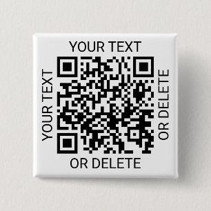 あなたのQRコードをアップロード 簡単なウェブサイトまたは支払いアプリ 缶バッジ