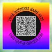 あなたのQRコードカスタムテキストウィンドウクリングテンプレート ウィンドウサイン (シート3)