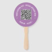 あなたのQRコードカスタム文字ハンドファン選択カラー ハンドファン (裏面)