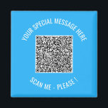 あなたのQRコードスキャンカスタム文字驚きマグネットギフト マグネット<br><div class="desc">色とフォントを選択 – マグネットあなたの特別なQRコード情報とカスタム文字パーソナライズされた磁石/ギフト – あなたのQRコードを追加 – 画像やロゴ – 写真/文字 – 名前やその他の情報/メッセージ – サイズ変更と移動または追加/要素 – 文字とカスタマイズツール。選択/背景とお気に入りの文字の色/フォント/サイズを追加！私の他のプロジェクト/デザインを参照して。また、このデザインを1000以上のZazzle製品に転送することができる。Good Luck - Be Happy :)</div>