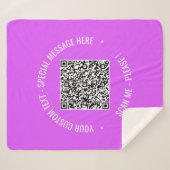 あなたのQRコードスキャン情報カスタム文字シャーパブランケット シェルパブランケット (正面(横))