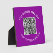 あなたのQRコードスキャン情報テキストとカラープレートギフト フォトプラーク (正面)