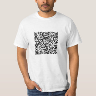 あなたのQRコードスキャン情報 モダンなオリジナルTシャツ Tシャツ