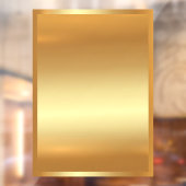 あなたのQRコードテキストロゴを追加 - ゴールドの背景 - ブランク ウィンドウサイン (シート2)