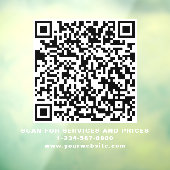 あなたのQRコードビジネスのための白いシールを作成する ウィンドウサイン (シート3)