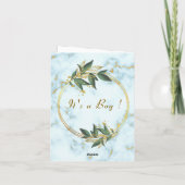 あなたのQRコードベビーシャワー招待状テンプレート カード (裏面)