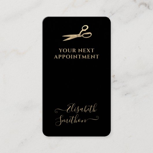 あなたのQRコードラグジュアリー美容師次のアポイントメント 名刺 (正面)