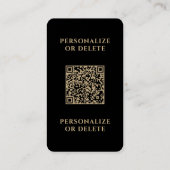 あなたのQRコードラグジュアリー美容師次のアポイントメント 名刺 (裏面)