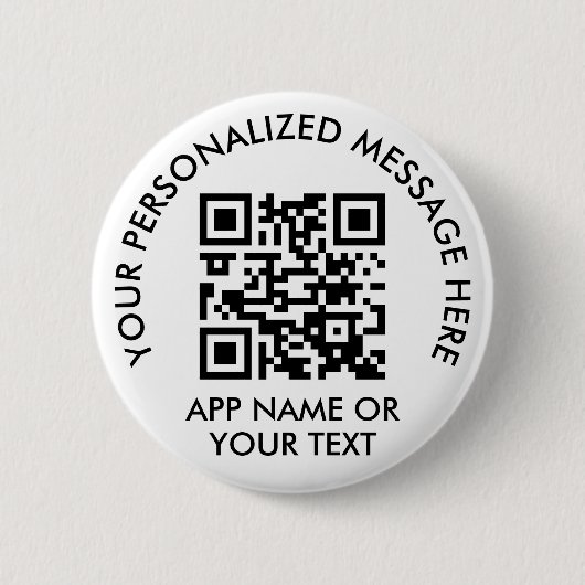 あなたのQRコード決済アプリまたはウェブサイトをアップロードしてください。 缶バッジ (正面)